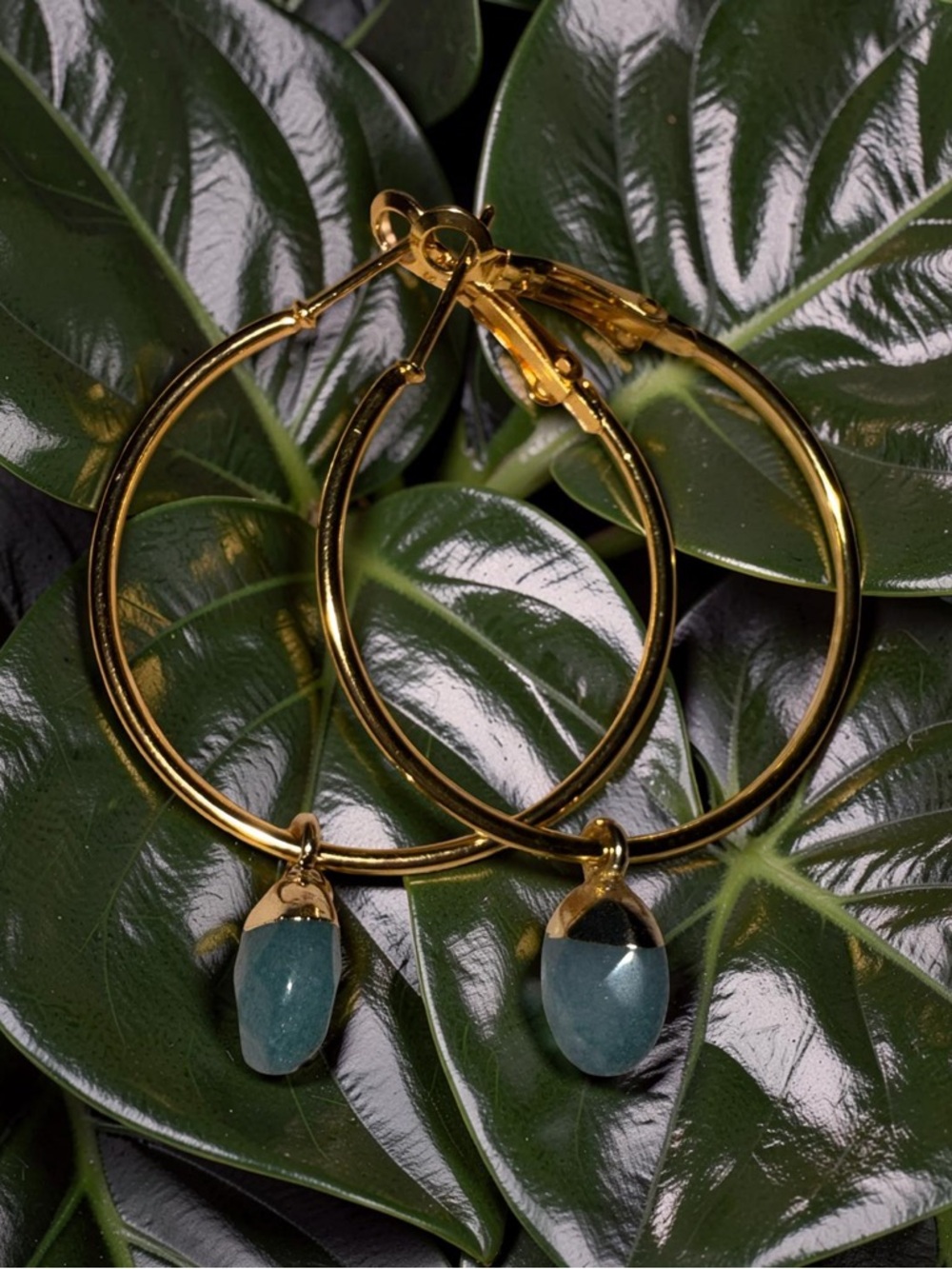 Dainty lightweight Faceted Amazonite Earrings 🩵